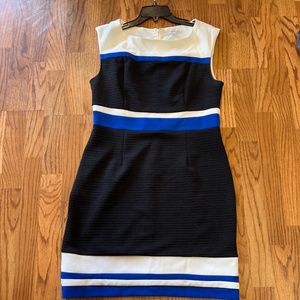 Studio One Size 12 Women’s Blue/Black/White Dress